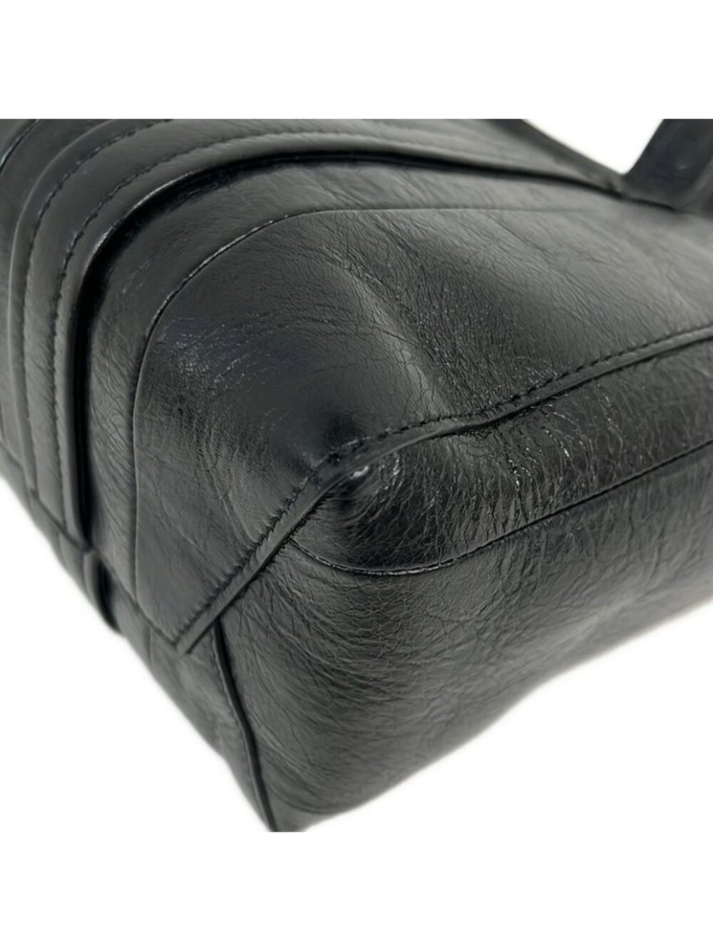 Balenciaga Handbag Barbes Small Black Leather - Picture 6 of 11